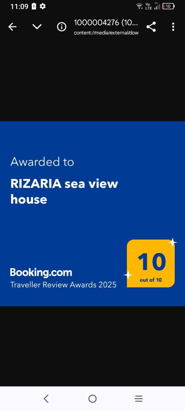Rizaria Sea View House Villa Spartylas Eksteriør bilde